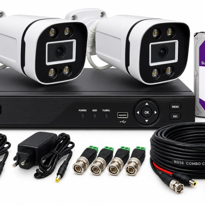 پکیج 2 عددی دوربین مداربسته full hd