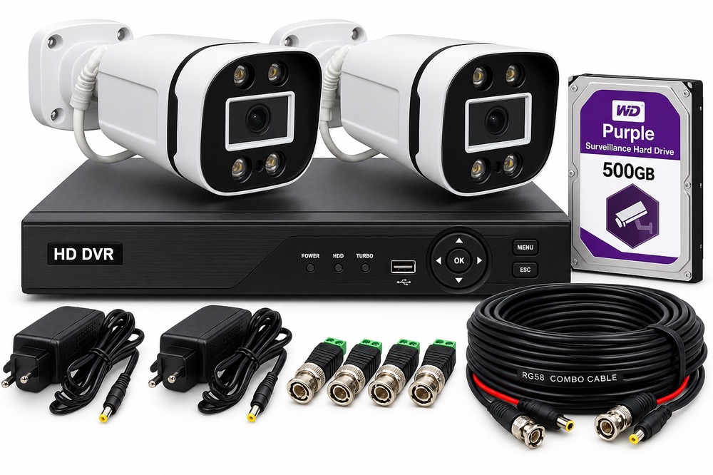 پکیج 2 عددی دوربین مداربسته full hd